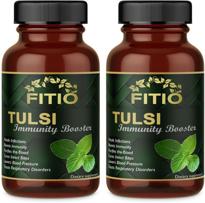 FITIO Tulsi Capsules for Men & Women to Boost Immunity Advanced(2 x 60 Capsules)