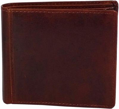WENZEST Men Formal, Casual, Evening/Party Brown Genuine Leather Wallet(8 Card Slots)