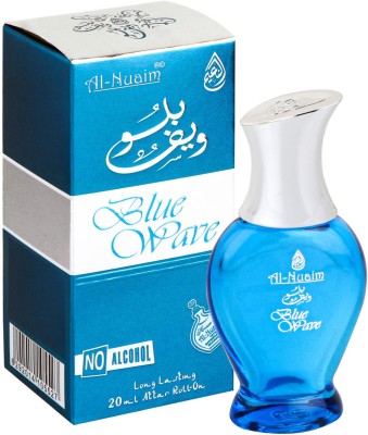 Al-Nuaim Heart Blue Wave Alcohol Free Attar Roll On - 20ml Floral Attar(Floral)