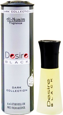 Al-Nuaim Exclusive Series Black Desire Alcohol Free Attar Roll On - 6ml Floral Attar(Floral)