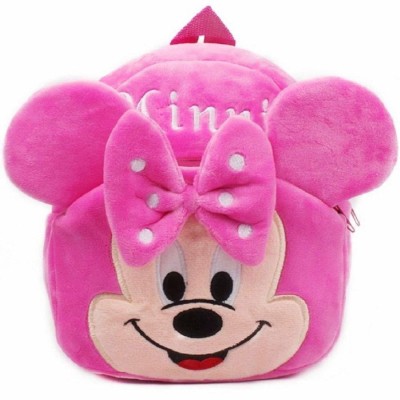 Hm Enterprises Kids School Bag Minnie Mouse Cartoon Baby Boys/Girls Plush Bag 11 L Backpack(Pink)