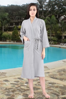 HotGown Full Grey Large Bath Robe(1 Unit, For: Women, Full Grey)