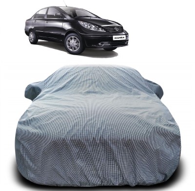 AutoKick Car Cover For Tata Manza (With Mirror Pockets)(Multicolor)