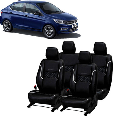 AutoSafe Leatherette Car Seat Cover For Tata Tigor(Detachable Head Rest, Mono Back Seat, 5 Seater, 2 Back Seat Head Rests)