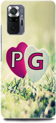 JUGGA Back Cover for Redmi Note 10 Pro Max, P LOVES G NAME,P NAME, G LETTER, ALPHABET,P LOVE G NAME(Green, Hard Case, Pack of: 1)