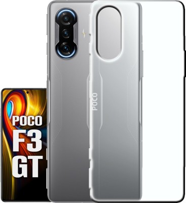 Case Club Back Cover for Poco F3 GT(Transparent, Dual Protection, Silicon, Pack of: 1)