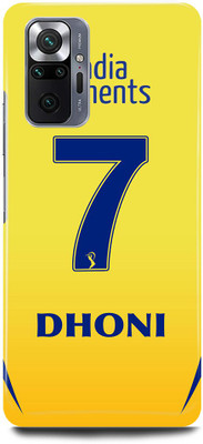 JUGGA Back Cover for Redmi Note 10 Pro, MS, DHONI, MAHENDRA, SINGH, DHONI(Yellow, Hard Case, Pack of: 1)