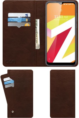 ACM Flip Cover for Lava Z2s(Brown, Cases with Holder, Pack of: 1)