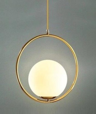 GENREE GEN-RG101 MILKY GLASS HANGING Pendant Light/Hanging Light/Ceiling Light for Restaurant, Bedroom, Living Room and Home Decor Pendants Ceiling Lamp Pendants Ceiling Lamp Pendants Ceiling Lamp(Gold, White)