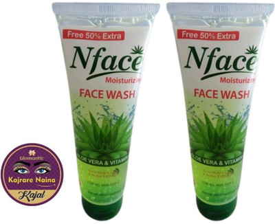 glomantic Kajal + N Face Moisturizing Face Wash 2 pcs(2 Items in the set)