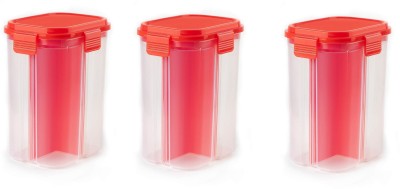 SPIRITUAL HOUSE Plastic Cereal Dispenser  - 2000 ml(Pack of 3, Multicolor)