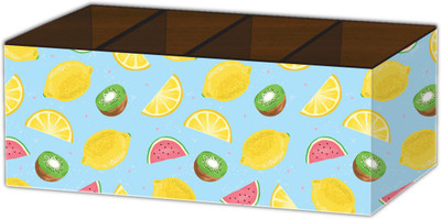 Nourish 4 Compartments Wooden Pen Stand(Multicolor)