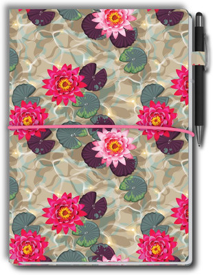 Nourish Nouirsh Large Memo Pad with Sticky Notes, Pen & 1 Extra Pad A4 Memo Pad Ruled and Unruled 50 Pages(Multicolor)