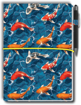 Nourish Nouirsh Large Memo Pad with Sticky Notes, Pen & 1 Extra Pad A4 Memo Pad Ruled and Unruled 50 Pages(Blue)
