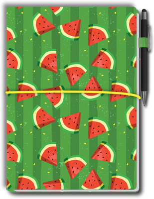 Nourish Nouirsh Large Memo Pad with Sticky Notes, Pen & 1 Extra Pad A4 Memo Pad Ruled and Unruled 50 Pages(Green)