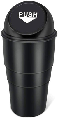 KeepCart Plastic Dustbin(Black)