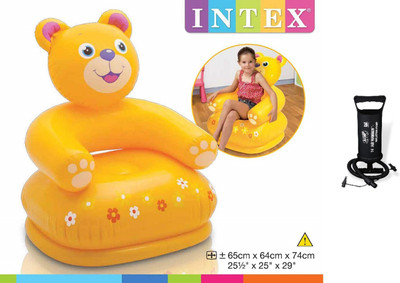ECOM BHARAT BN25 Inflatable Sofa/ Chair, Inflatable Toy Pump(Yellow)