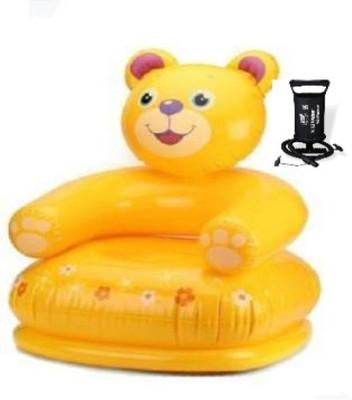 ECOM BHARAT BN19 Inflatable Sofa/ Chair, Inflatable Toy Pump(Yellow)