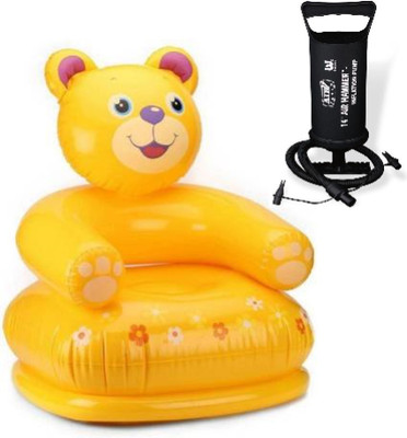 ECOM BHARAT BN18 Inflatable Sofa/ Chair, Inflatable Toy Pump(Yellow)