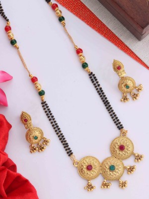 Sehbhagi Alloy Gold-plated Multicolor Jewellery Set(Pack of 1)