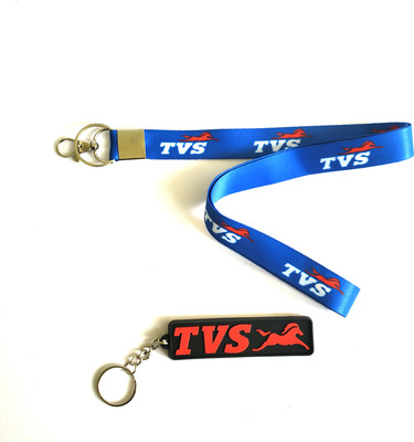 ShopTalk Bike Fabric ID Tag & TVS Rubber Key Chain