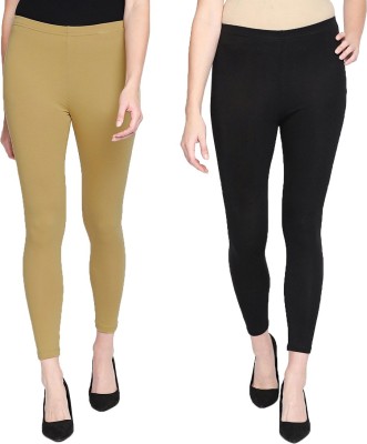 Phase of Trend Ankle Length  Western Wear Legging(Beige, Black, Solid)