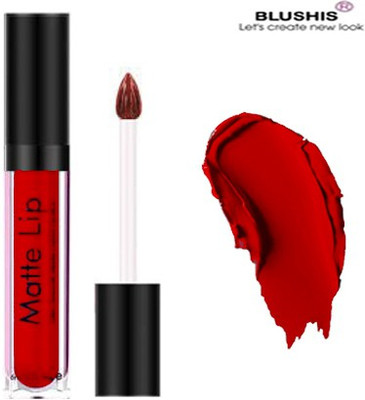 BLUSHIS Smudge proof Waterproof Long lasting Liquid matte� Non Transfer Common Colour(RED, 6 ml)