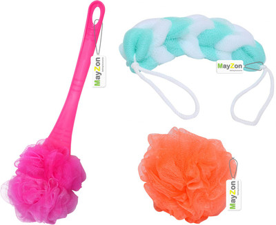 Mayzon Loofah(Pack of 3, Multicolor)