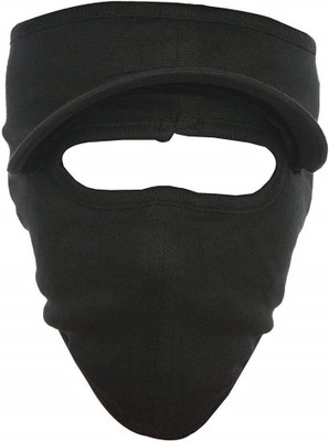 H-Store Black Bike Face Mask for Men & Women(Size: Free,  Balaclava)