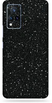 BugguSkin vivo V21 5G, Vivo V21 5G Mobile Skin(Ultra Super Black Glitter Skin With High Mattte Finish.)