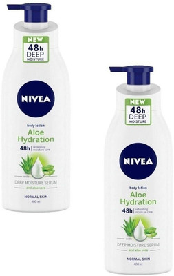 NIVEA Aloe Hydration ( Body Lotion) Deep Moisture Each 400ml Set of2(800 ml)