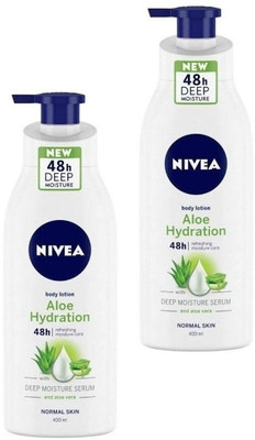 NIVEA Aloe Hydration Body Lotion Deep (Moisture) Each 400ml Set of2(800 ml)