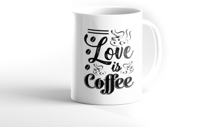 7 shade prints White Ceramic Printed Coffee for Coffee Lovers, Microwave & Dishwasher Safe Color Printed 5 Ceramic Coffee Mug(325 ml)