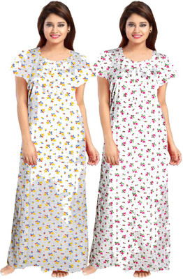 Sarthak Creation Women Nighty Set(Multicolor)