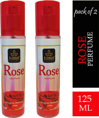 FORMLESS Set of 2 Rose 125ml spray perfume Perfume  -  250 ml(For Men & Women)