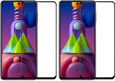 aplexx Edge To Edge Tempered Glass for Samsung Galaxy M51(Pack of 2)