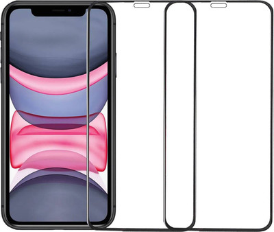 aplexx Edge To Edge Tempered Glass for Apple iPhone XR, Apple IPhone 11(Pack of 2)