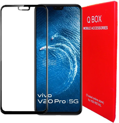 Q Box Edge To Edge Tempered Glass for vivo v20 pro(Pack of 1)