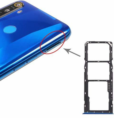 Purplesavvy Sim Card Tray(Compatible With Realme 7 pro (Black))