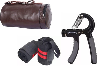 EMMCRAZ Premium Quality Sports Bag with Hand Gripper Hand Grip/Fitness and wrist support(Kit Bag)