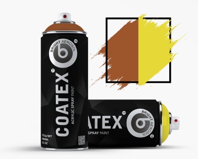 COATEX Wood Brown & Dark Grey Spray Paint 400 ml(Pack of 2)