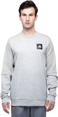 ADIDAS Full Sleeve Self Design Men Sweatshirt