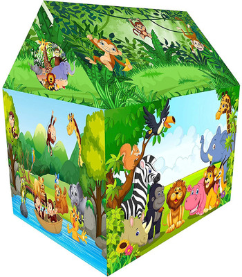 SHRINE ENTERPRISE Kids Play Tent Children Playhouse Light Weight, Water Proof Kids Play Tent house(Green)
