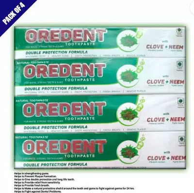 ALTOS Oredent Toothpaste(400 g, Pack of 4)