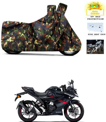 Mdstar Waterproof Two Wheeler Cover for Suzuki(Gixxer SF 150, Multicolor)