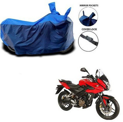 Rhtdmm Two Wheeler Cover for Bajaj(Pulsar AS 150, Blue, Blue)