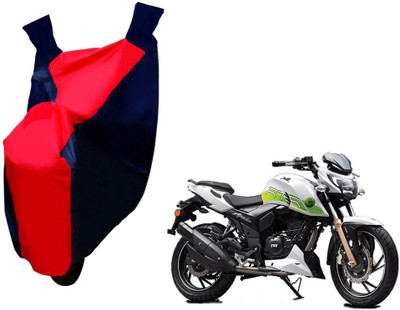 Selifaur Two Wheeler Cover for TVS(Apache, Red, Blue)