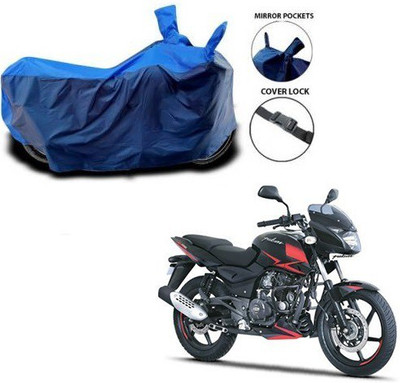 Rhtdmm Two Wheeler Cover for Bajaj(Pulsar 180 DTS-i, Blue, Blue)