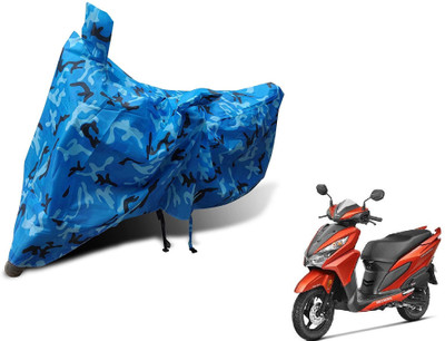 Auto Hub Waterproof Two Wheeler Cover for Honda(Grazia, Blue)