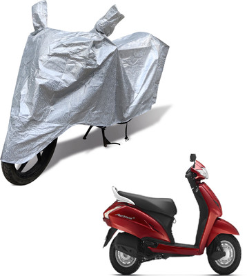 Auto Hub Waterproof Two Wheeler Cover for Honda(Activa 125, Silver)